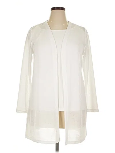 Pre-owned Michael Michael Kors Cardigan Sweater In Ivory