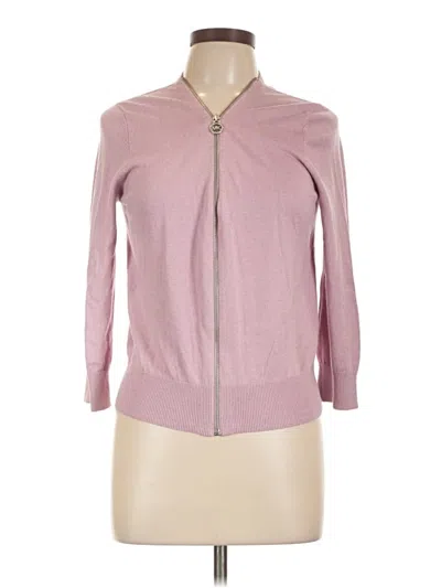 Pre-owned Michael Michael Kors Cardigan Sweater In Pink