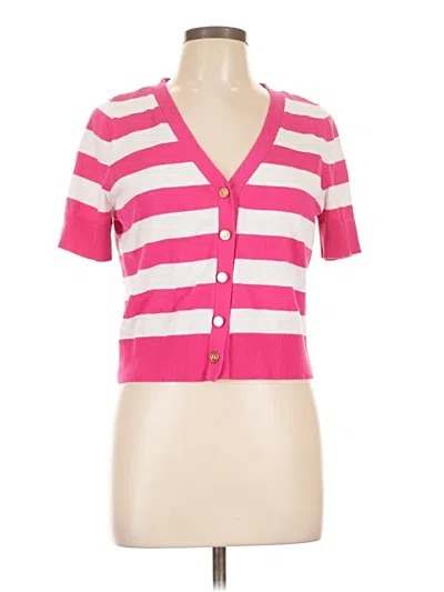 Pre-owned Michael Michael Kors Cardigan Sweater In Pink