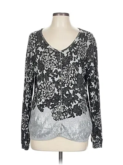 Pre-owned Michael Michael Kors Cardigan Sweater In Silver