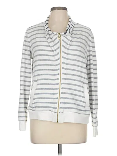 Pre-owned Michael Michael Kors Cardigan Sweater In Silver