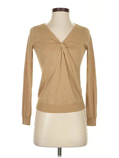 Pre-owned Michael Michael Kors Cardigan Sweater In Tan