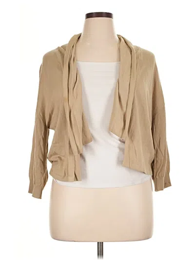 Pre-owned Michael Michael Kors Cardigan Sweater In Tan