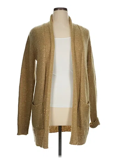 Pre-owned Michael Michael Kors Cardigan Sweater In Tan