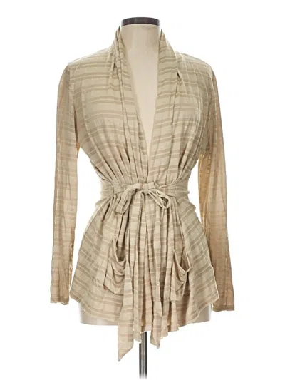 Pre-owned Michael Michael Kors Cardigan Sweater In Tan