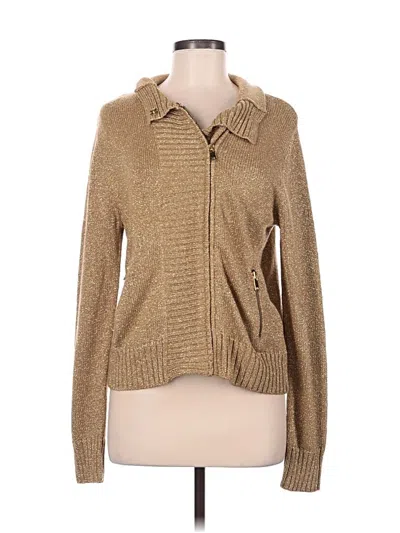 Pre-owned Michael Michael Kors Cardigan Sweater In Tan