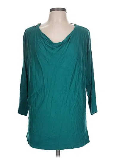 Pre-owned Michael Michael Kors Cardigan Sweater In Teal