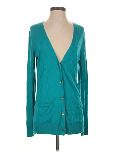 Pre-owned Michael Michael Kors Cardigan Sweater In Teal