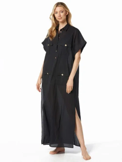 Michael Michael Kors Cargo Cover Up Dress In Black