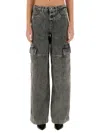 Michael Michael Kors Cargo Jeans In Grey