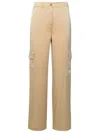 Michael Michael Kors Cargo Pants In Gold Triacetate Blend
