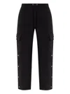 Michael Michael Kors Cargo-pocket Button-fastening Trousers In Black