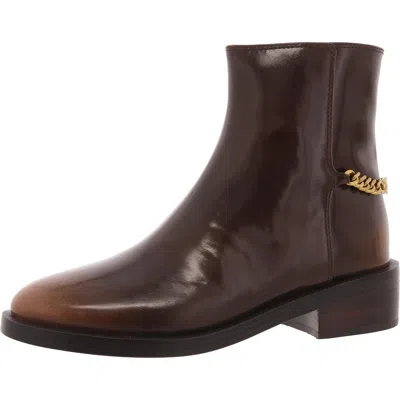 Michael Michael Kors Carlisle Flat Bootie Womens Zipper Leather Booties In Multi