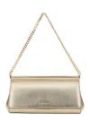 Michael Michael Kors Carmine Gold Colored Shoulder Bag With Chain Strap And Logo Embossed On The Front In Leather Woman