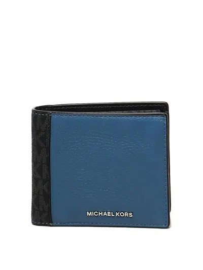 Michael Michael Kors Bifold Wallet In Blue