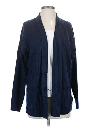 Pre-owned Michael Michael Kors Cashmere Cardigan Sweater In Blue