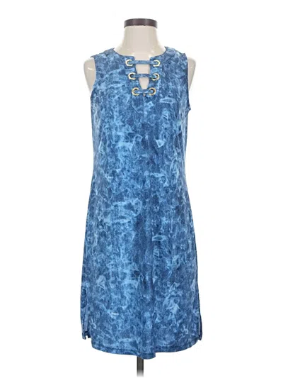 Pre-owned Michael Michael Kors Casual Dress In Blue
