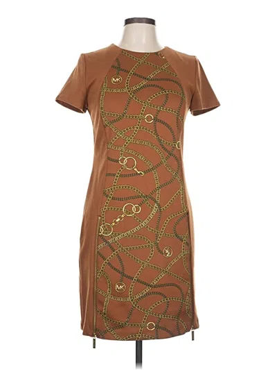 Pre-owned Michael Michael Kors Casual Dress In Brown