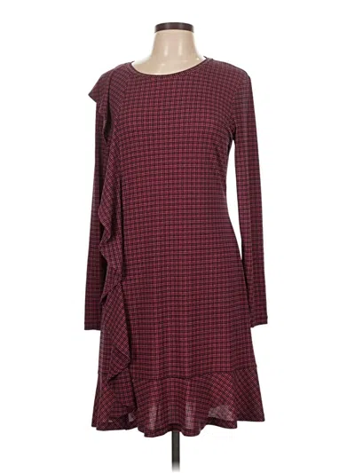 Pre-owned Michael Michael Kors Casual Dress In Burgundy