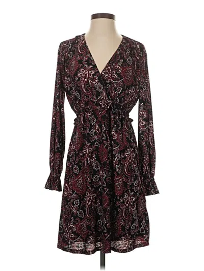 Pre-owned Michael Michael Kors Casual Dress In Burgundy