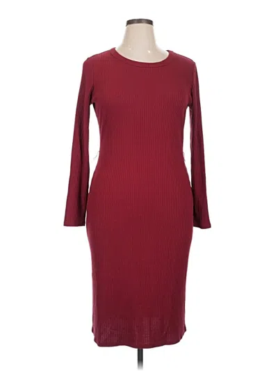 Pre-owned Michael Michael Kors Casual Dress In Burgundy