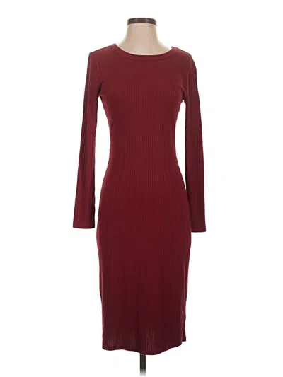 Pre-owned Michael Michael Kors Casual Dress In Burgundy
