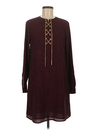 Michael Michael Kors Casual Dress In Burgundy