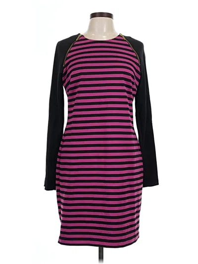Pre-owned Michael Michael Kors Casual Dress In Burgundy