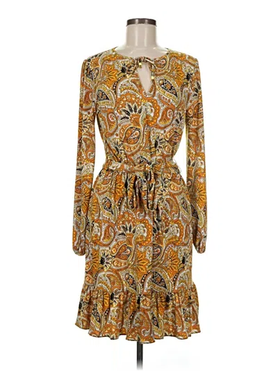 Pre-owned Michael Michael Kors Casual Dress In Gold