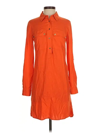 Pre-owned Michael Michael Kors Casual Dress In Orange