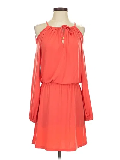 Pre-owned Michael Michael Kors Casual Dress In Orange