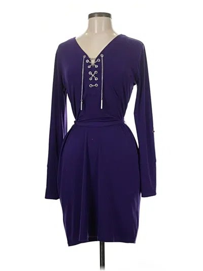 Pre-owned Michael Michael Kors Casual Dress In Purple