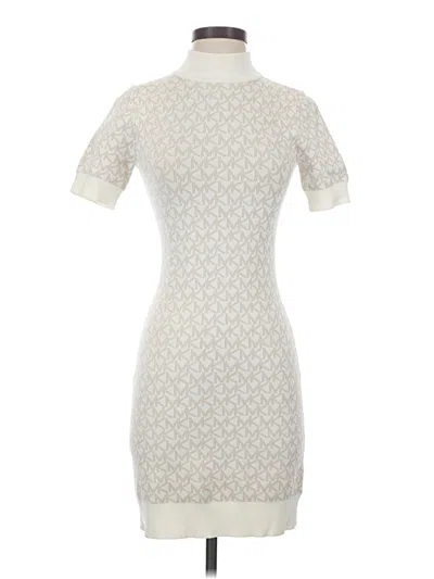 Pre-owned Michael Michael Kors Casual Dress In White