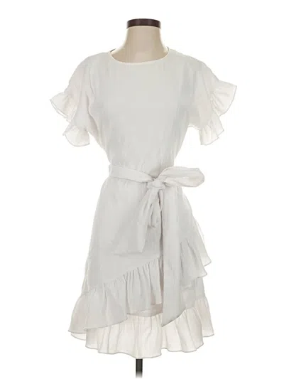Pre-owned Michael Michael Kors Casual Dress In White