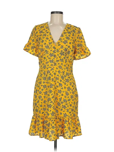 Pre-owned Michael Michael Kors Casual Dress In Yellow