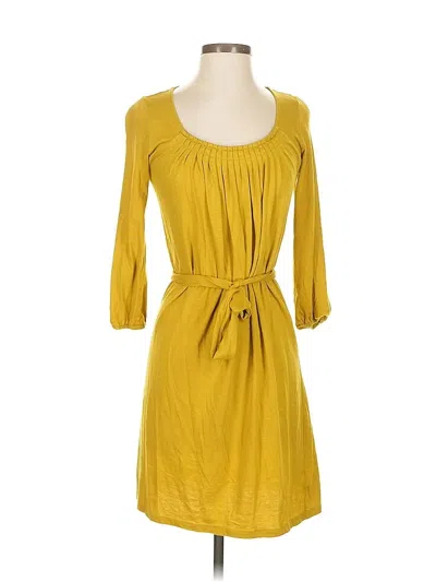 Pre-owned Michael Michael Kors Casual Dress In Yellow