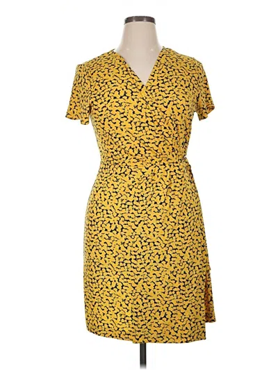 Pre-owned Michael Michael Kors Casual Dress In Yellow