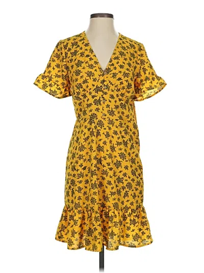 Pre-owned Michael Michael Kors Casual Dress In Yellow