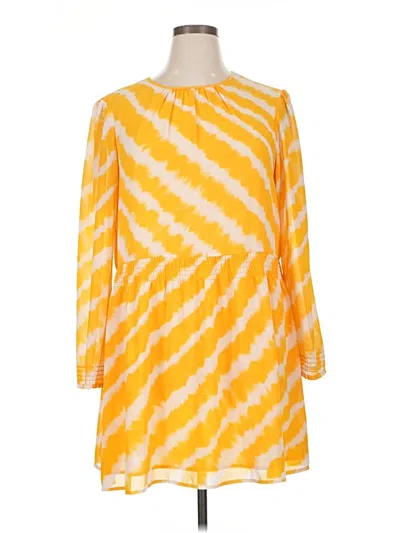 Pre-owned Michael Michael Kors Casual Dress In Yellow