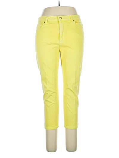 Pre-owned Michael Michael Kors Casual Pants In Yellow