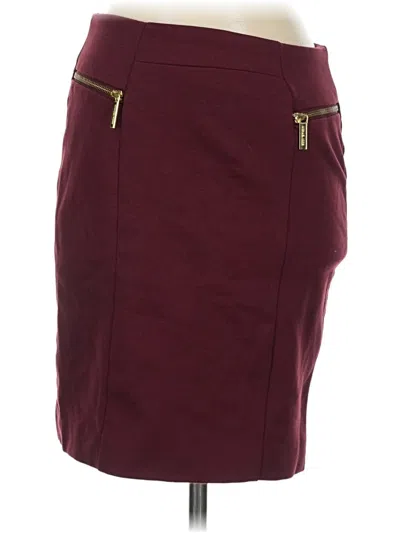 Pre-owned Michael Michael Kors Casual Skirt In Burgundy