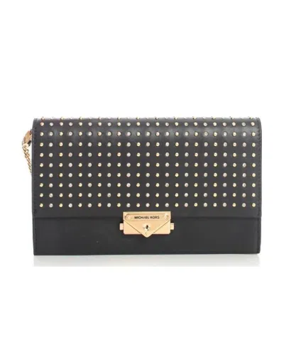 Michael Michael Kors Cece Large Rivet Shoulder Bag In Black