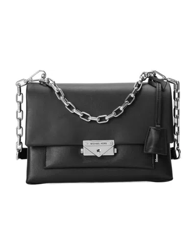Michael Michael Kors Cece Medium Chain Shoulder Bag In Black
