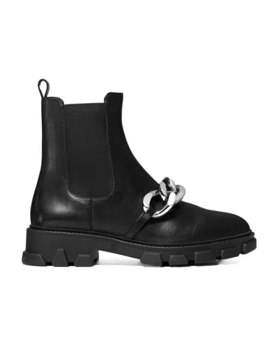 Michael Michael Kors Chain-detail Leather Boots In Black