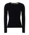 Michael Michael Kors Michael By Michael Kors Black Viscose Blend T-shirt In Black
