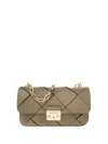 Michael Michael Kors Chain-link Shoulder Bag In 绿色