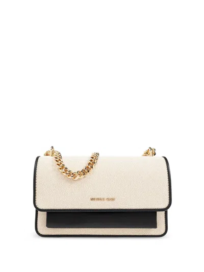 Michael Michael Kors Chain-link Shoulder Bag In Neutrals