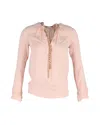 Michael Michael Kors Chain-linked Blouse In Pink Silk In Pink