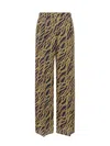 Michael Michael Kors Mid-rise Wide-leg Trousers In Midnight