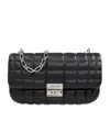 Michael Michael Kors Tribeca Grande Leather Shoulder Bag In Black